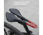 Bike Pads Hollow Design Breathable Eco-friendly Mountain Bicycle Soft Saddle Bike Accessories Black Red