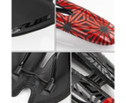 Bike Pads Hollow Design Breathable Eco-friendly Mountain Bicycle Soft Saddle Bike Accessories Black Red