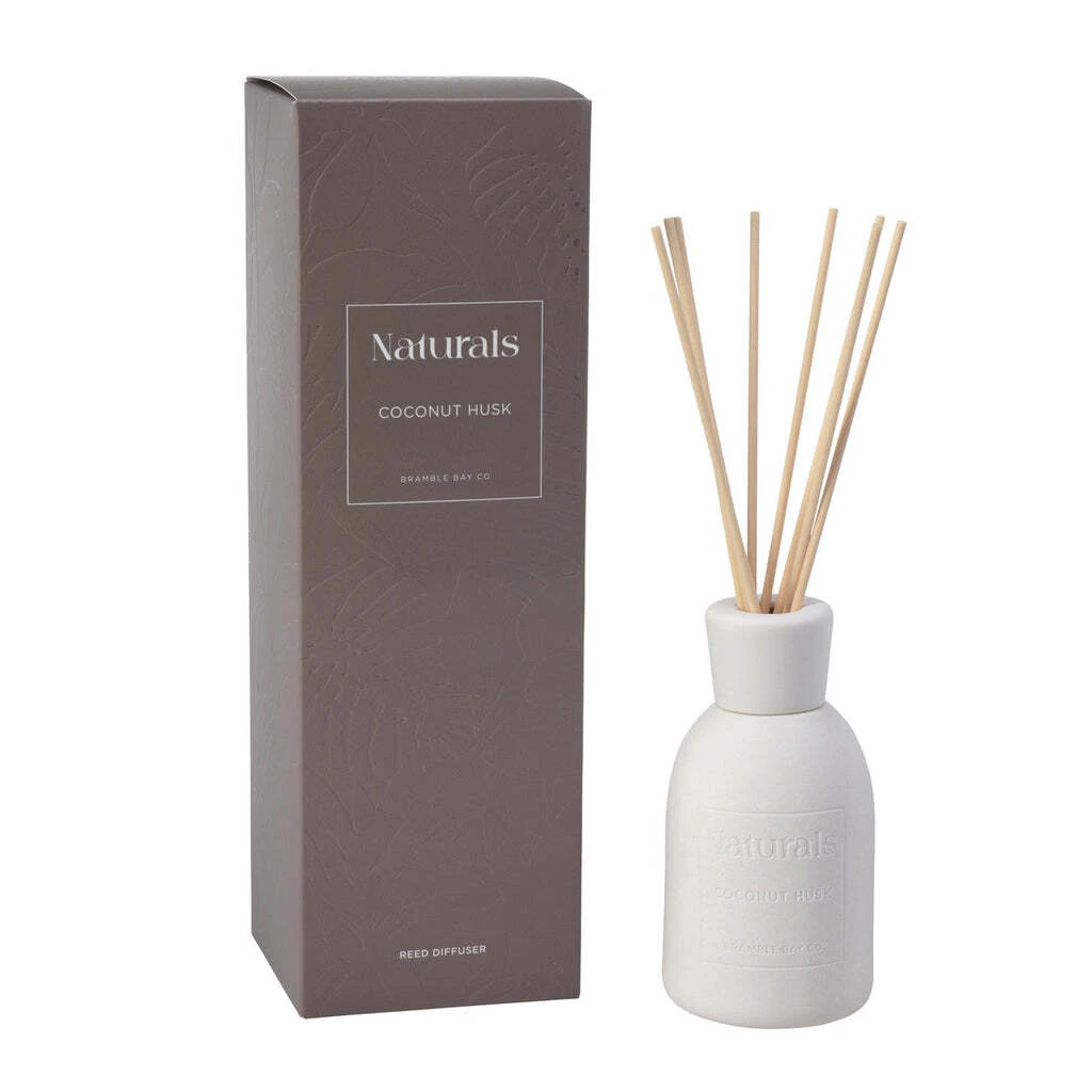 Bramble Bay Naturals Collection Coconut Husk Luxury Reed Diffuser