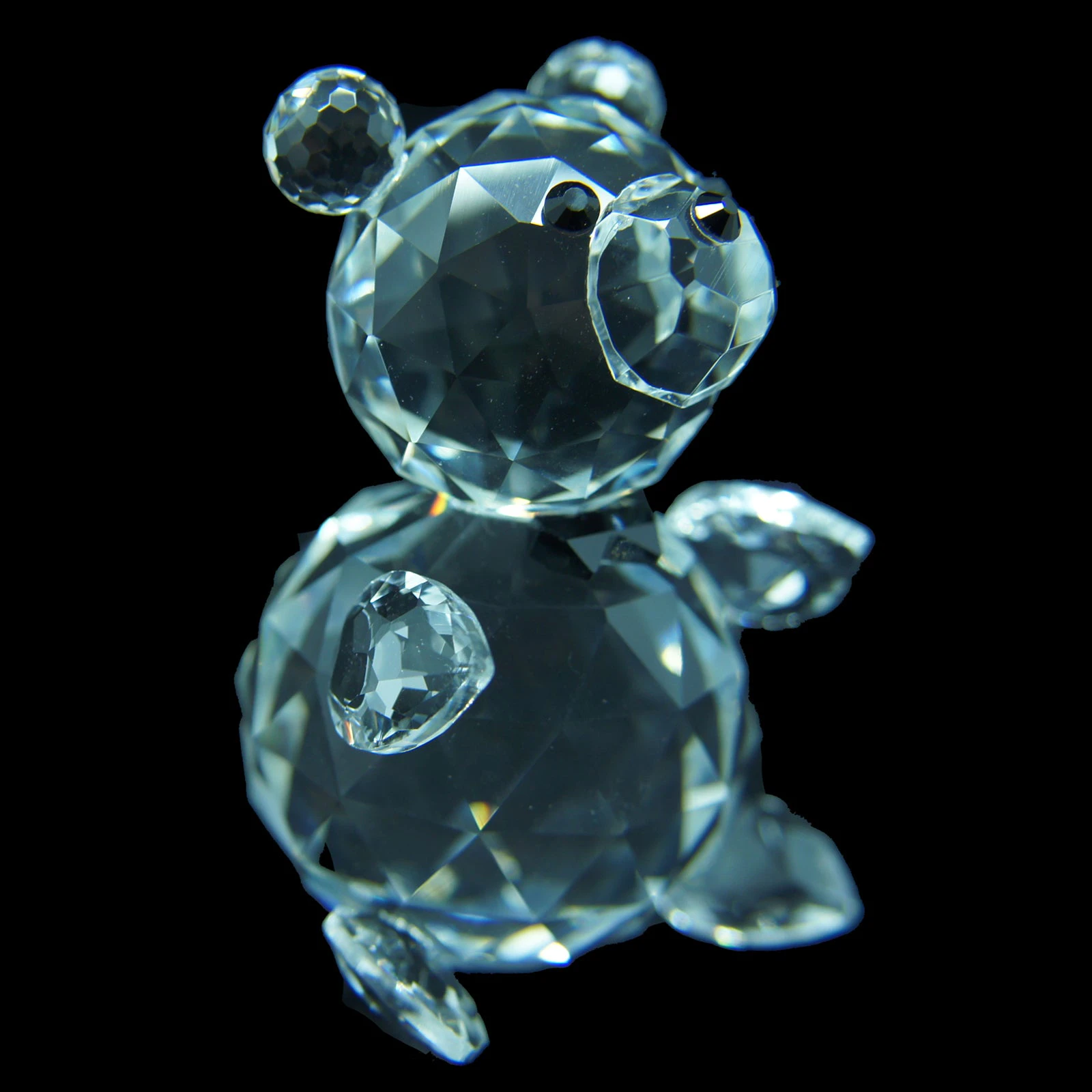 Bear Ribbon Male Austrian crystal figurine ornament home decor