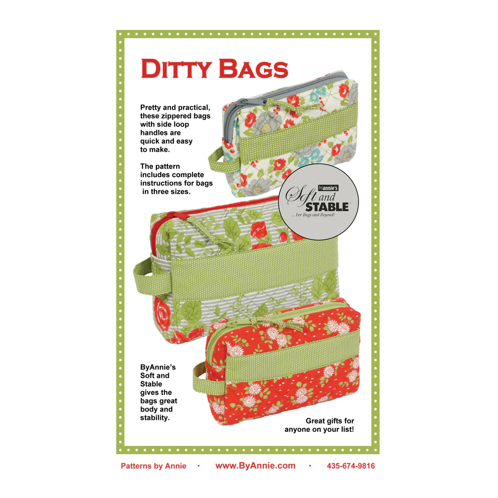 Quilting Sewing By Annie Pattern Ditty Bags