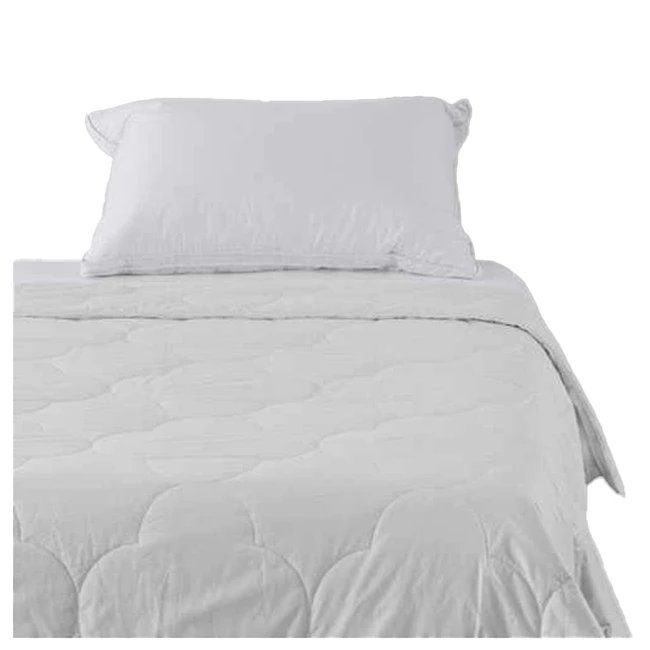 Canningvale Alessia Bamboo Cotton Summer Quilt Home Bedding White - White