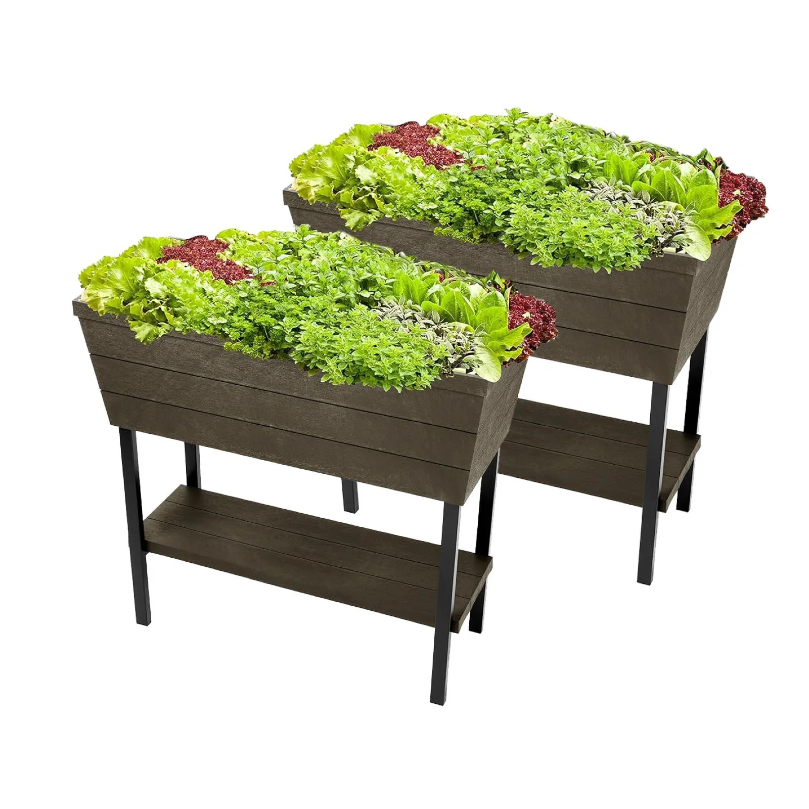 Keter Urban Bloomer Raised Garden bed -  Brown - 2 PACK