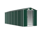 vidaXL Garden Shed Green 191x555x198 cm Galvanised Steel