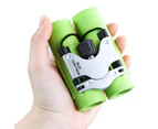 High Resolution 8x21 Kids Mini Optical Binoculars - Green