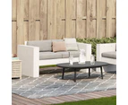 vidaXL Garden Sofa 2-Seater White 134x60x62 cm Solid Wood Pine