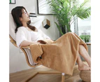 Multifunctional Winter Warm USB Heated Electric Blanket Home Office Travel Rug-Pink