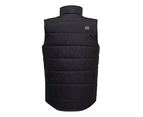 Mens Hard Yakka Puffa 2.0 Vest Waterproof Winter Zip Up Black - Black