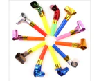 20Pcs Party Blowers,Birthday Blowing Horn Whistle,Musical Paper Noisemaker,Blowing Party Favors Noisemaker