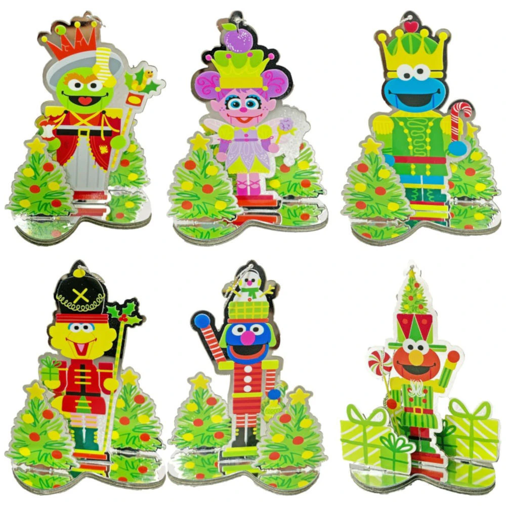 Sesame Street Tree Decs 6 assorted 10cm