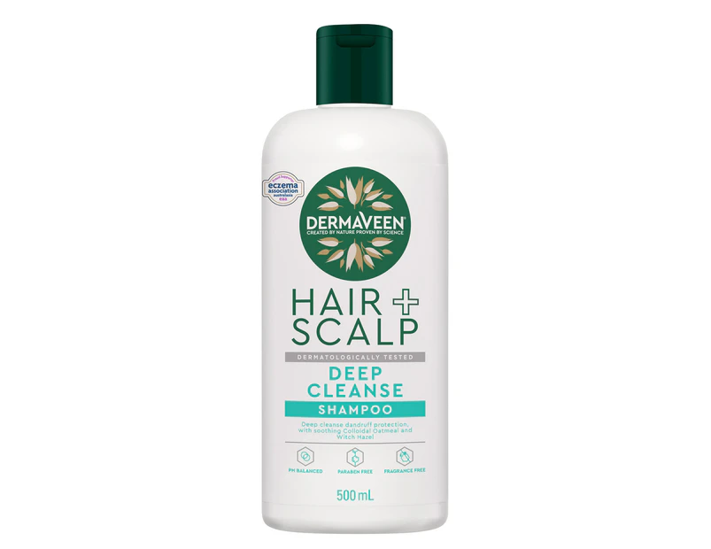 DermaVeen Hair + Scalp Deep Cleanse Shampoo 500ml