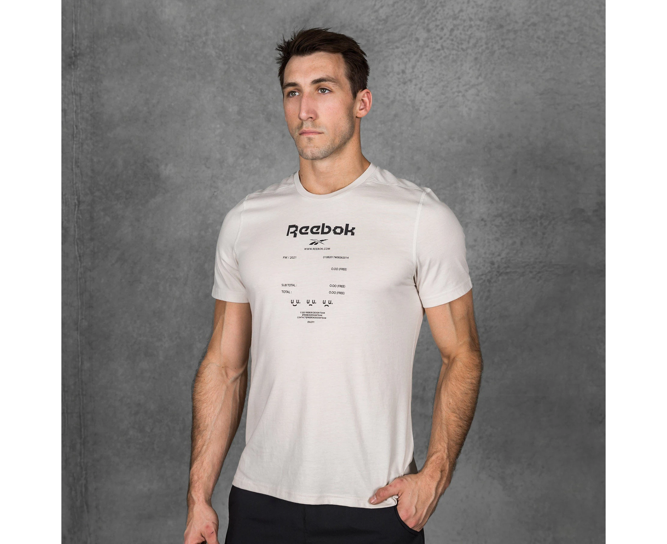 Reebok Men's Speedwick Graphic Move T Shirt - STUCCO