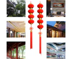 Flocking Lantern Pendant Chinese Festival Home Road Decoration Wedding Ornament-5