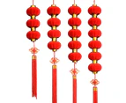 Flocking Lantern Pendant Chinese Festival Home Road Decoration Wedding Ornament-5