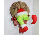 Grinch Wreath,Christmas Garland,Like the Grinch Christmas Burlap Wreath