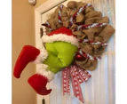 Grinch Wreath,Christmas Garland,Like the Grinch Christmas Burlap Wreath