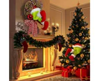 Grinch Wreath,Christmas Garland,Like the Grinch Christmas Burlap Wreath