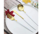 Gold Silverware Set Matte Flatware Set 304 Stainless Steel