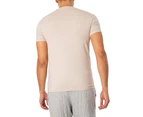 Emporio Armani Men's Lounge Crew T-Shirt - Beige