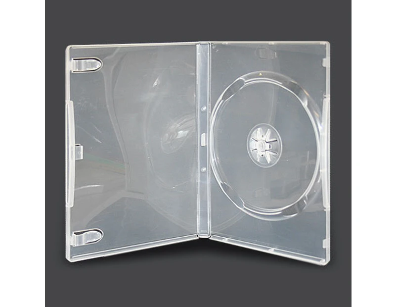 10 x Single Clear 7mm Slim Quality CD DVD Cover Cases - Slimline Spine DVD case