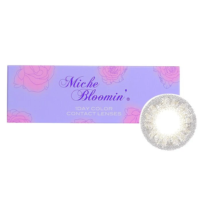 Miche Bloomin' Quarter Veil 1 Day Color Contact Lenses (107 Clear Grege)   2.00 10pcs