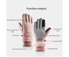 Winter Gloves Thermal Waterproof Gloves Women Windproof Touch Screen Gloves Anti Slip Warm Gloves For Driving Skiing Running Cycling Hiking