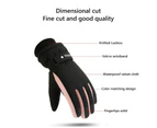 Winter Gloves Thermal Waterproof Gloves Women Windproof Touch Screen Gloves Anti Slip Warm Gloves For Driving Skiing Running Cycling Hiking