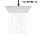 Rain Shower Round / Square Built-in Shower Head Stainless Steel
