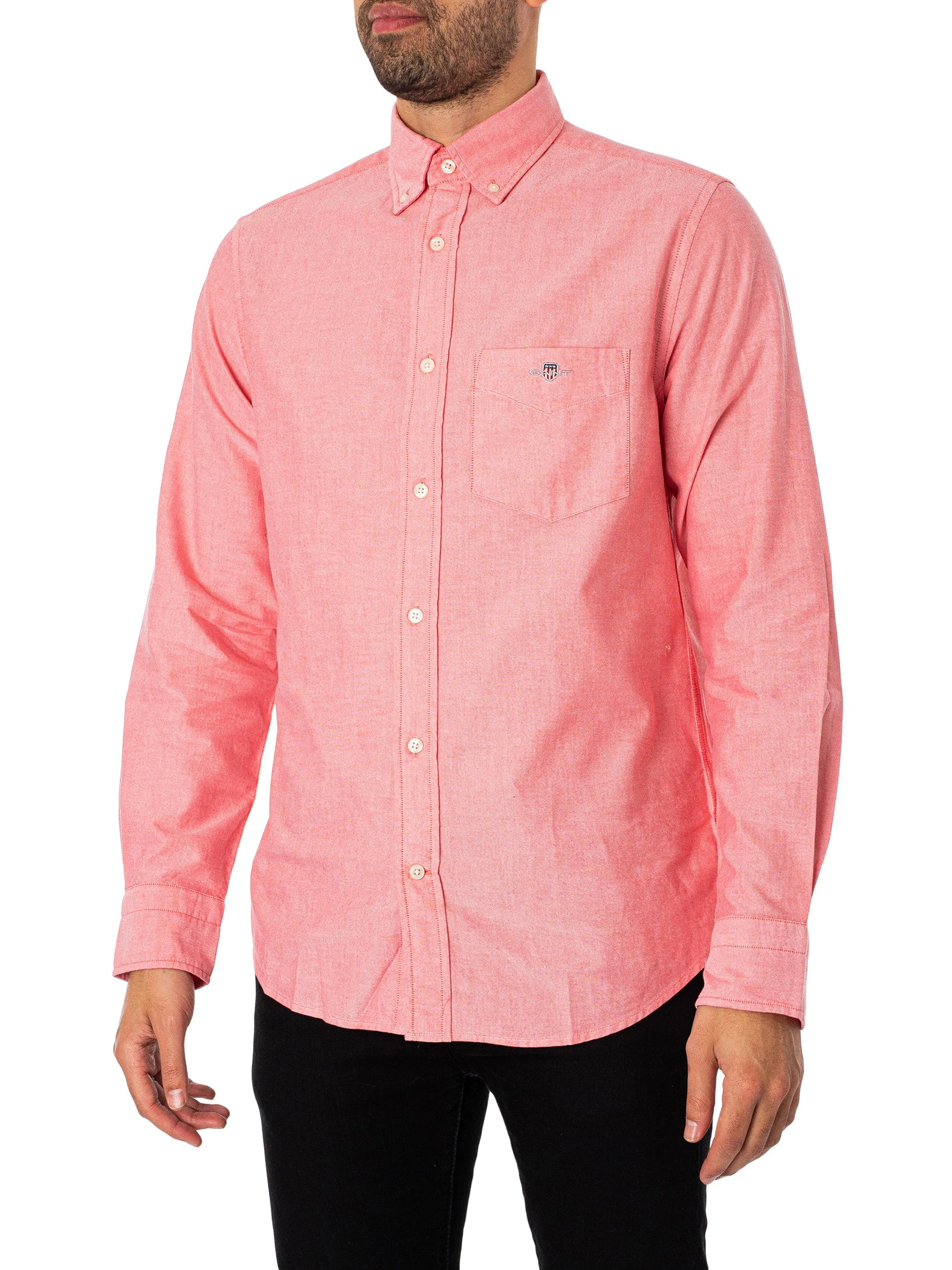 GANT Men's Regular Oxford Shirt - Pink