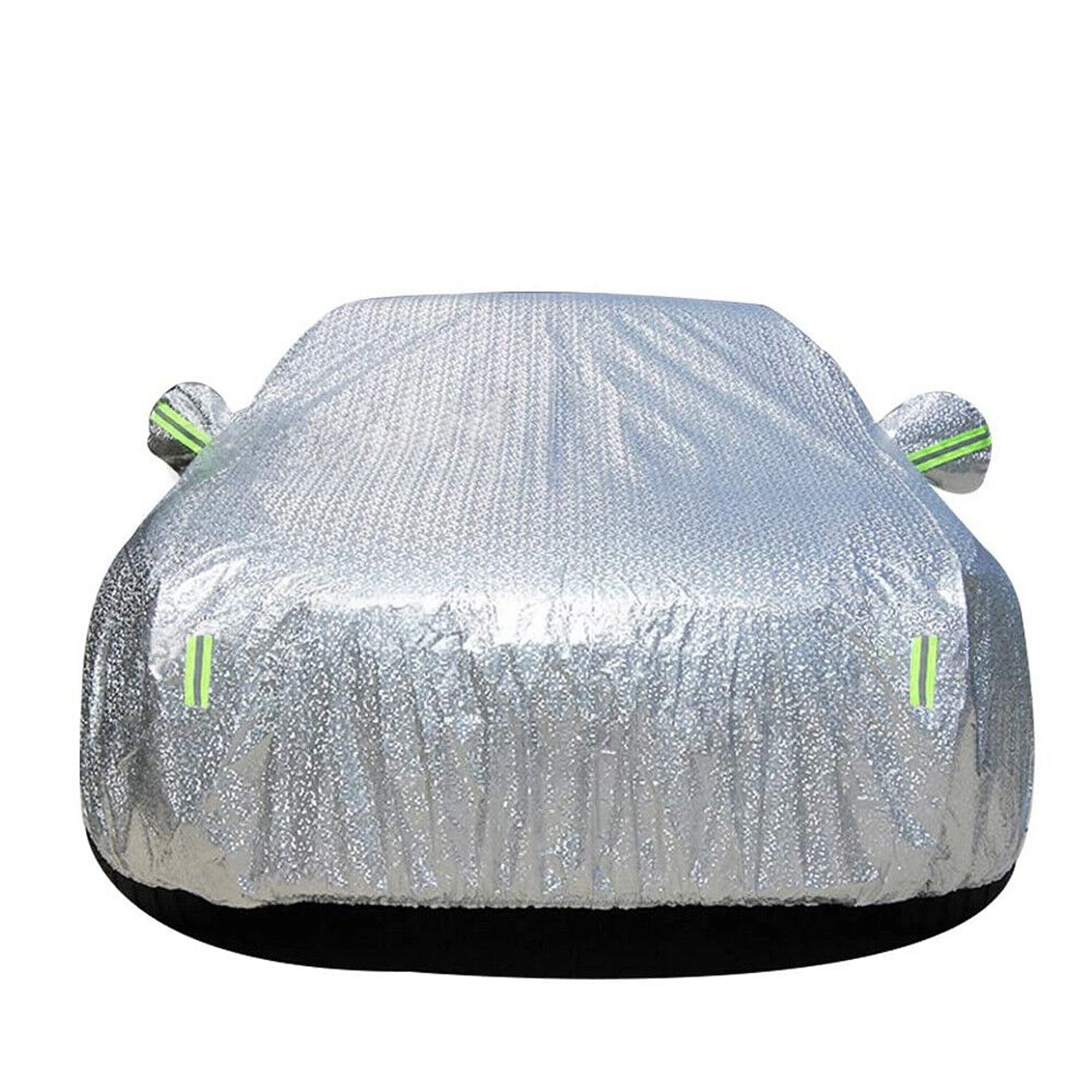 Large Waterproof Aluminum Outdoor Car Cover Double Thick Rain UV Resistant - 3XXL