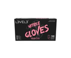 L3VEL 3 Nitrile Gloves - Pearl Pink 100pk - Medium