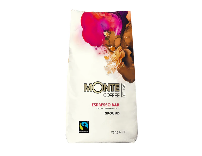 Monte Fairtrade Espresso ground coffee 250g