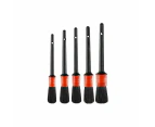Dashboard Car Hair Detail Brush Crevice Dust Cleaning Automotive Detailing - 5pcs