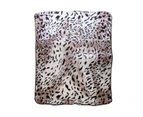 375gsm 1 Ply Animal Print Faux Mink Blanket Queen 200x240 cm Jaguar