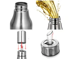 Stainless Steel Oil Dispenser Leakproof Oil Pot Bottle Oil & Vinegar Pourer Olive Oil Jug Bottle Drizzler Olive Oil Cruet(750ml)