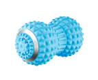 Vibrating Roller Massager Home Fitness Back Exercise Relaxation Gym - 1800mAh - Blue