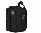 Tactical Away EMT IFAK Medical Pouch First Aid Kit Utility Bag - Black