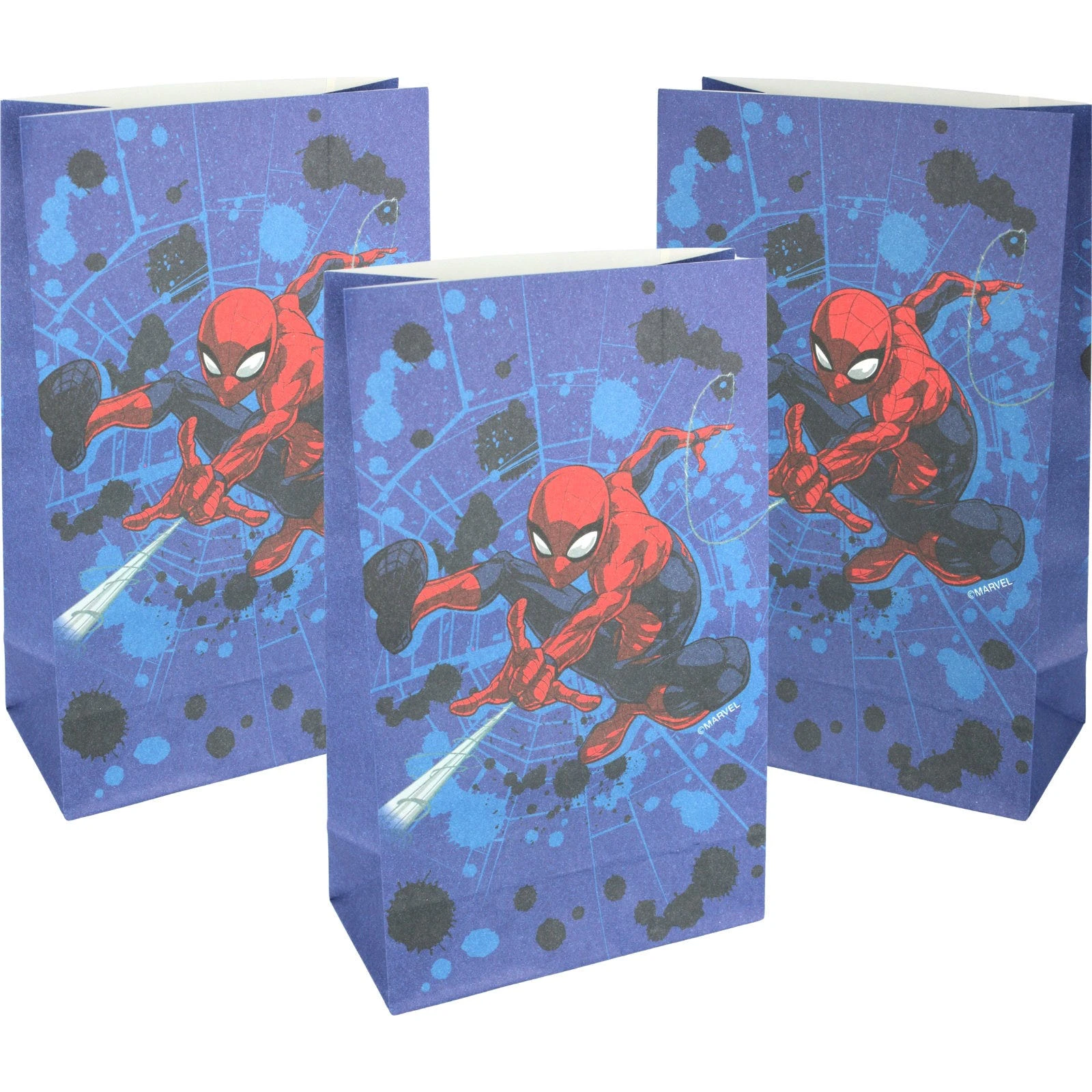 Spiderman Party Hero Paper Party Bags (Pack of 8)