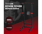 FitnessLab Power Tower Chin-Pull Up Dip Station Bench Press Multistation Weight Bench Fitness Gym