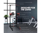 FitnessLab Power Tower Chin-Pull Up Dip Station Bench Press Multistation Weight Bench Fitness Gym