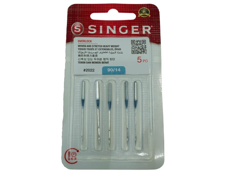 SINGER Overlocker Needles for 14SH, 14T, 14HD - NG2022-90-5 Overlocker Needles