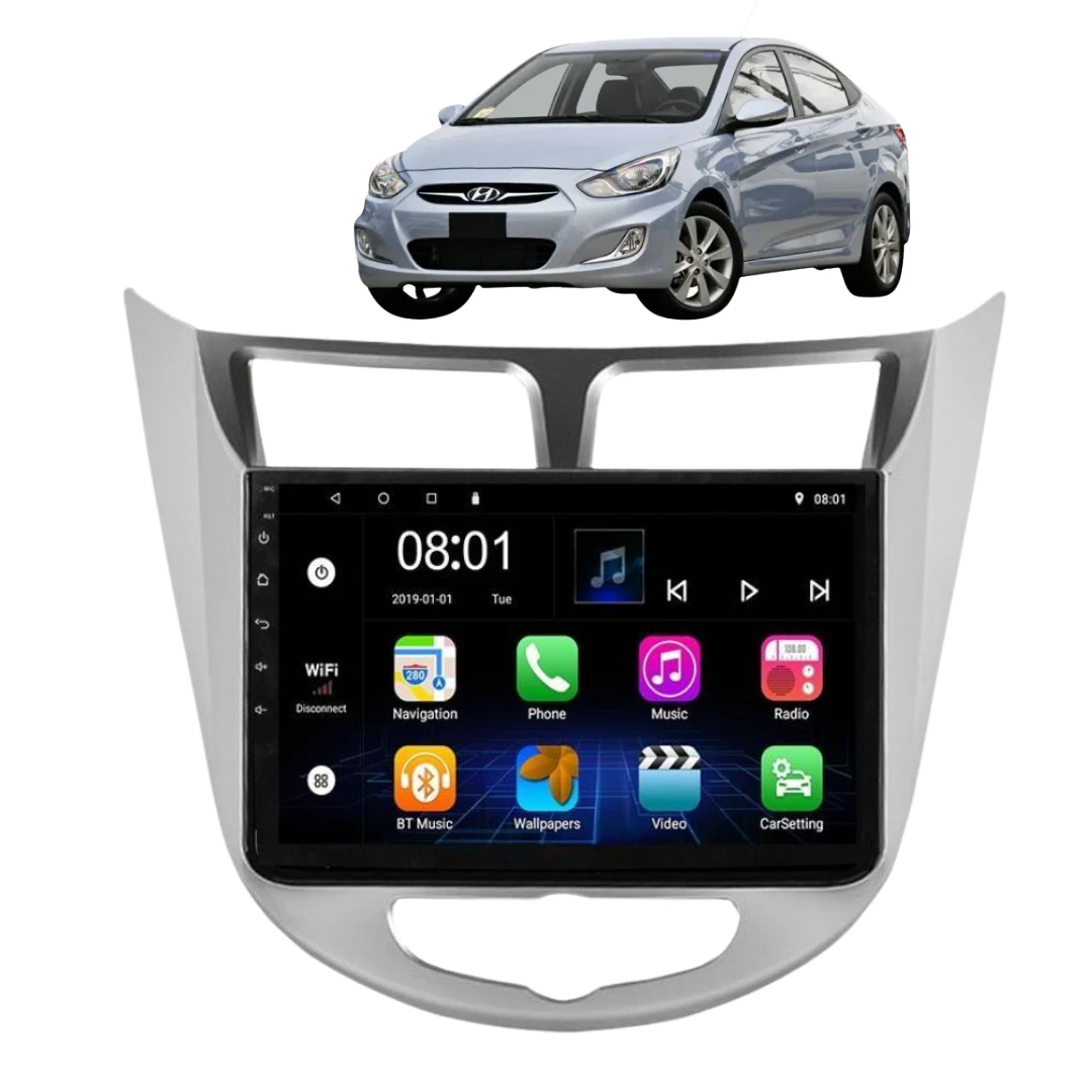 Daiko X Car Stereo Wireless Carplay Android Auto For Hyundai Accent 2010-2016