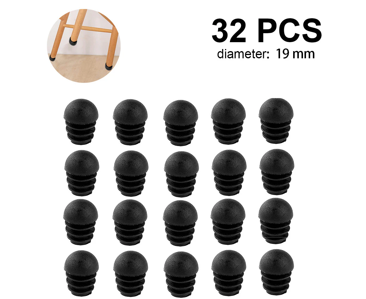 32 pcs pipe plugs,round end cap,lamellar plugs with spherical head