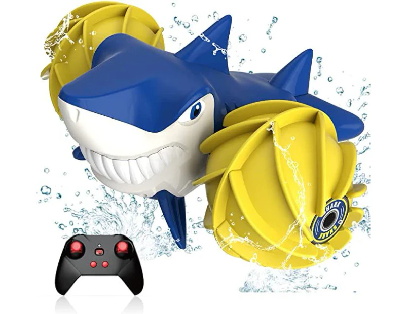 Amphibious Remote Control Shark Toys for 6-12 Year Old Boys Kids, 1:16 Remote Control Boat for Pool & Lake