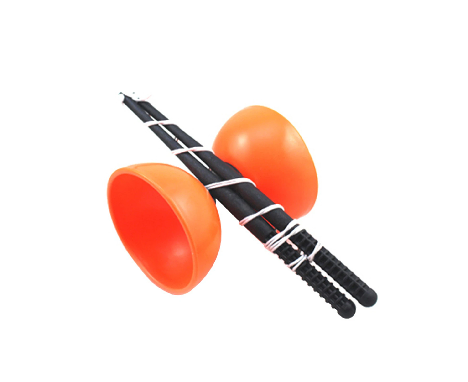 Juggling Diabolo Funny 3 Bearing Clutch Metal Sticks Chinese YOYO String Bag Toys for Kids-Orange