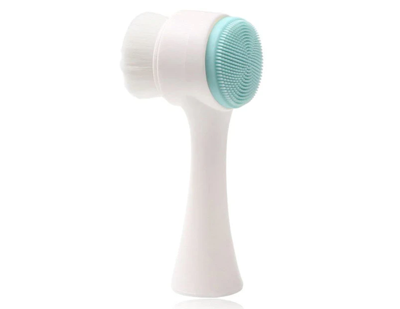 Face brush - manual facial cleaning, silicone facial cleaner, manual double-sided facial brush
