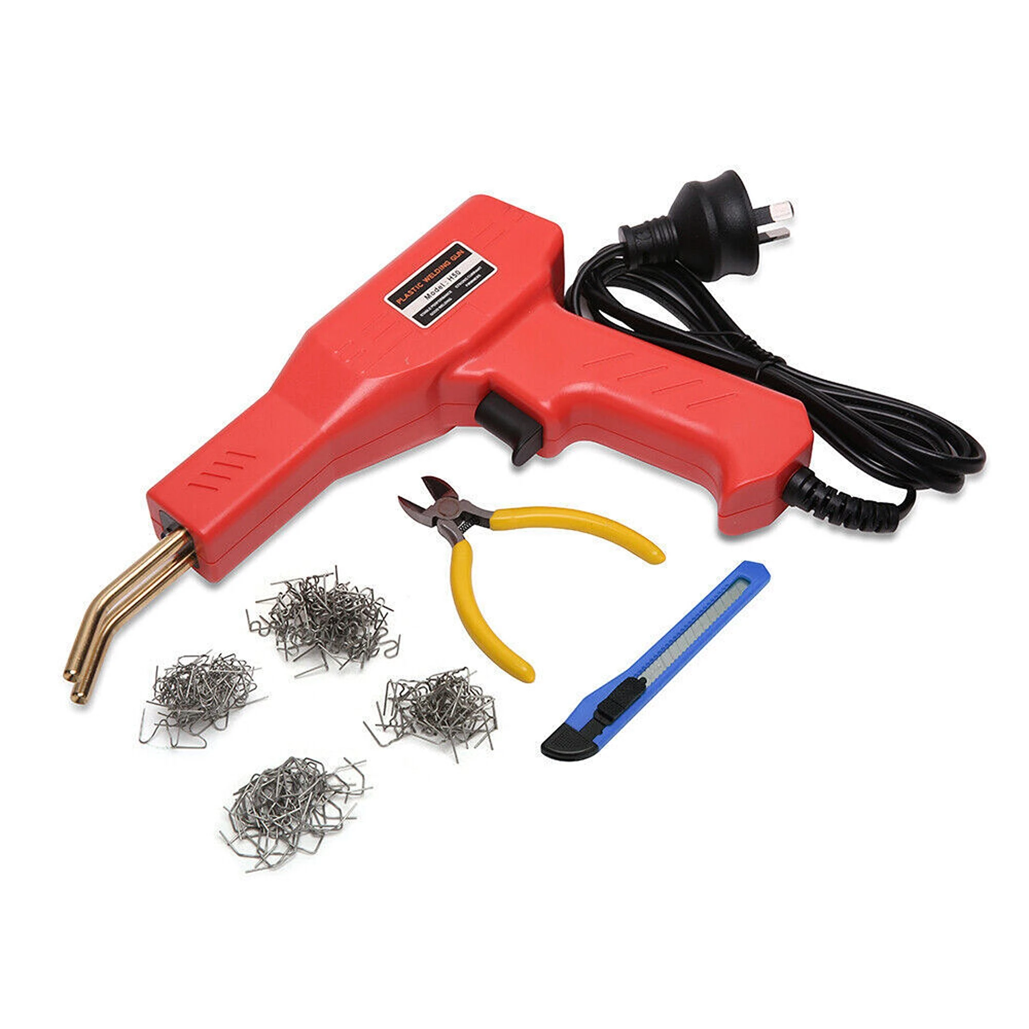 Car Bumper Hot Stapler Machine Handy Plastic Welder Garage Repairing Welding Kit