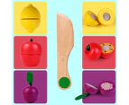 Children's kitchen accessories, toy shop, wood shop, accessories, cutting out of wood, food, role-playing games, educational toy(reusable)