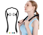 Hand Roller Neck Shoulder Dual Trigger Point Self Massager Pressure Relieve - Blue