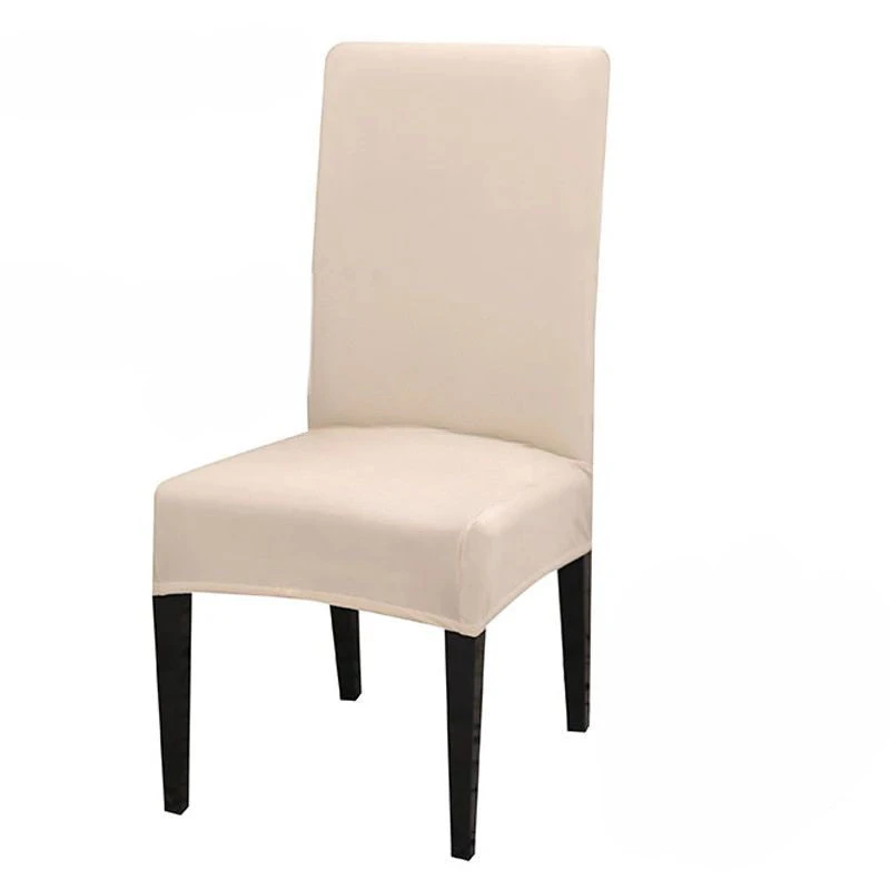 Anyhouz Chair Cover Ivory with Anti-Dirt and Waterproof Elastic Material for Dining Room Kitchen Wedding Hotel Banquet Restaurant